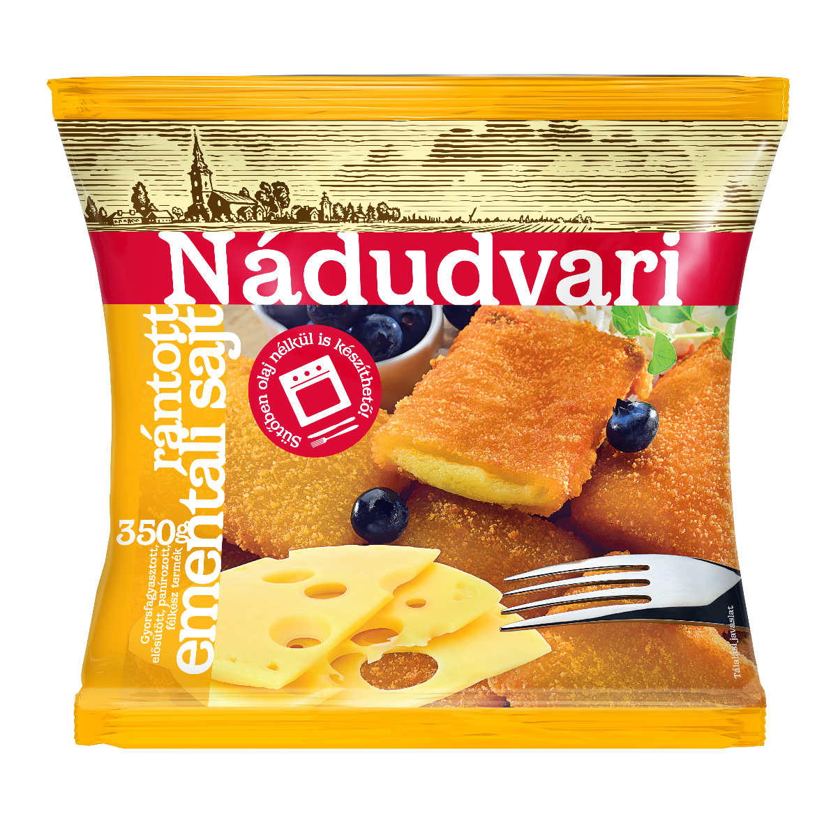 Nádudvari rántott ementáli sajt 350g